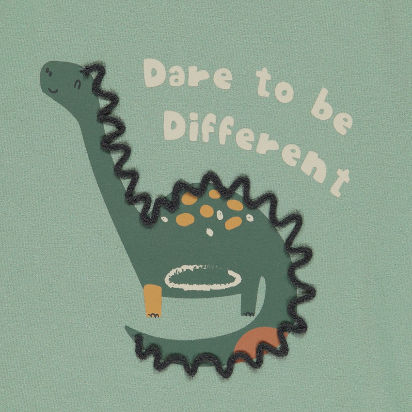 Camiseta de manga larga con estampado de dinosaurios para bebé niño. 