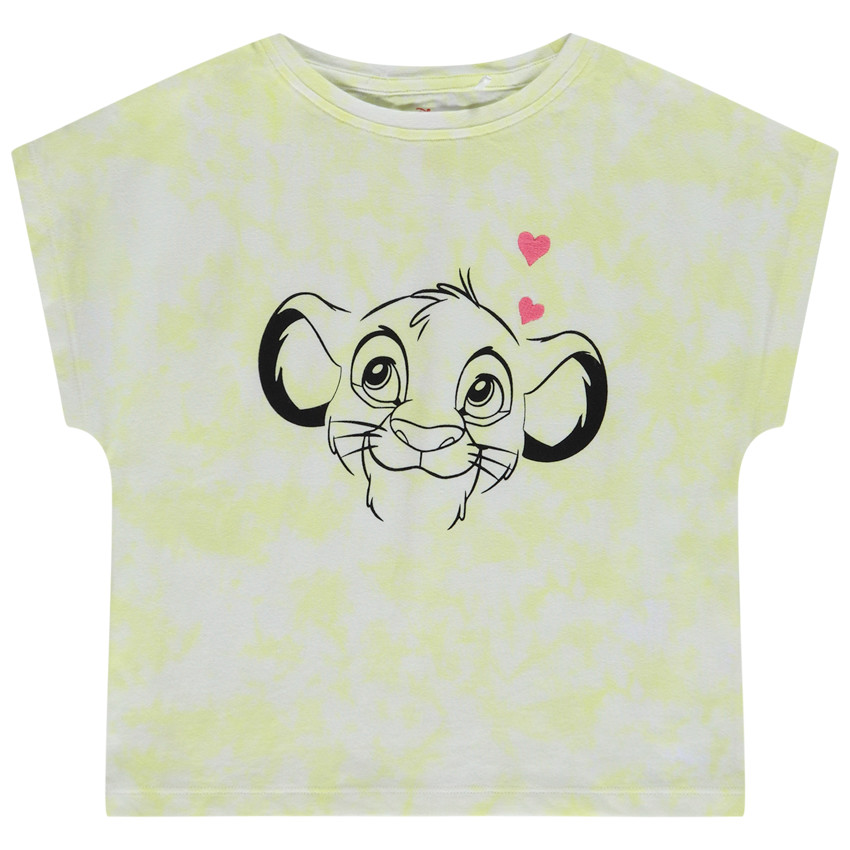 Camiseta de manga corta efecto tie & dye Simba Disney para niña 