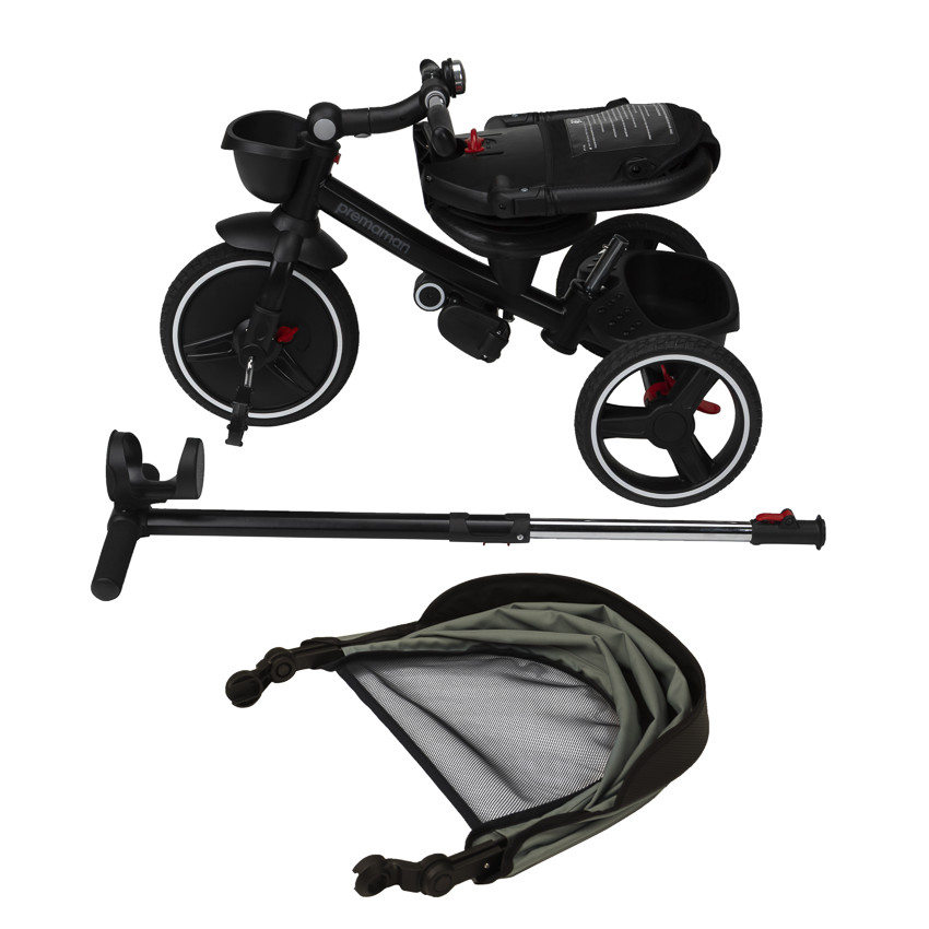 Triciclo evolutivo Triky verde/negro 