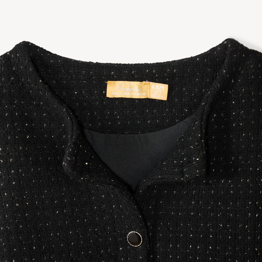 Chaqueta de sastre brillante de malla fantasía niña 
