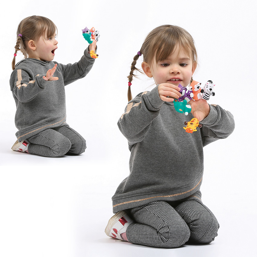 Marionnettes de doigts - Savane 