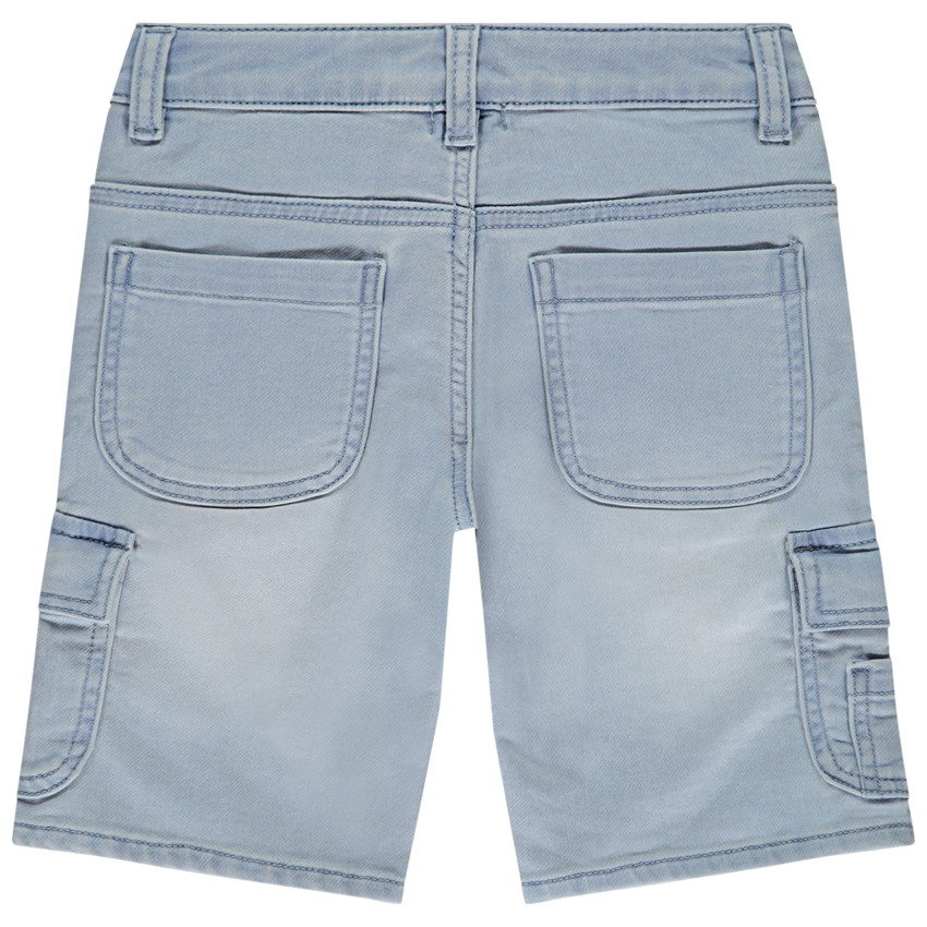 Bermudas cargo efecto vaquero con palmera en relieve para niño 