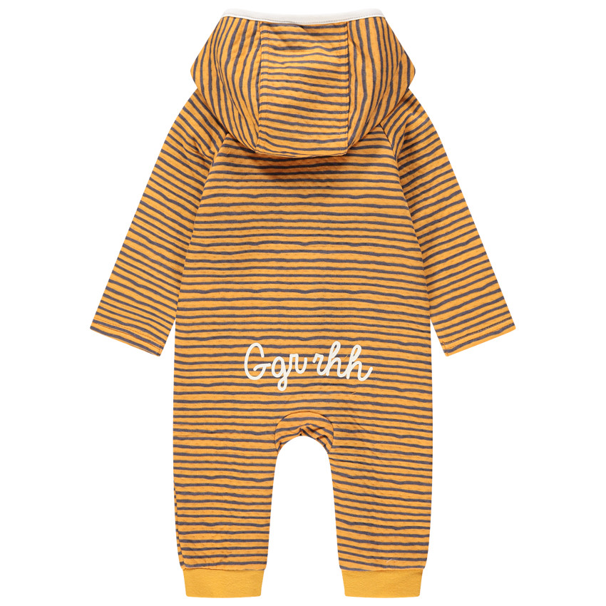 Mono largo de punto de rayas con tigre estampado  Additional Mono largo de punto de rayas con tigre estampado