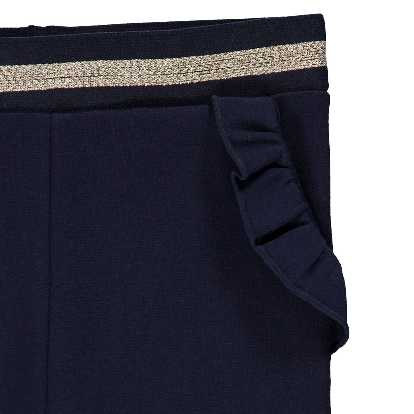 Culotte lisa en milano con detalles de volantes para bebé niña 