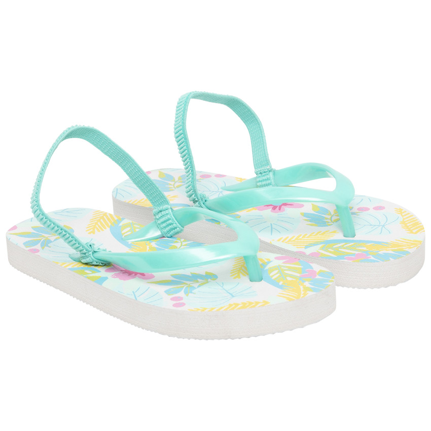 Tongs impresas de fantasía "all-over" para niña con tira según la edad 