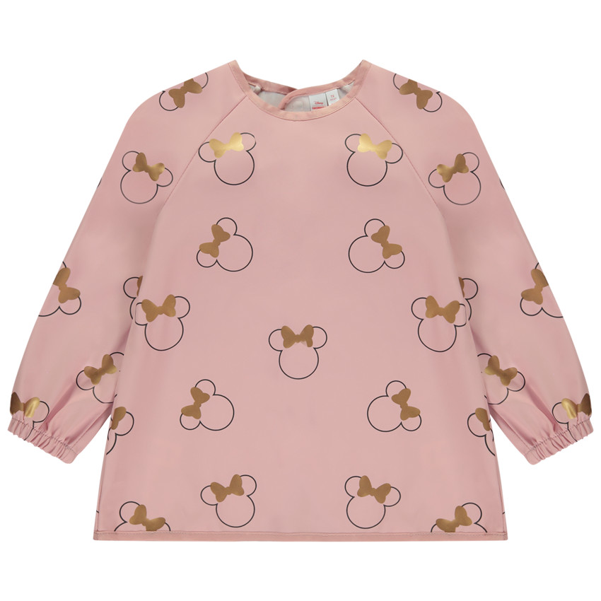 Delantal de manga larga con estampado de Minnie Disney para niña 