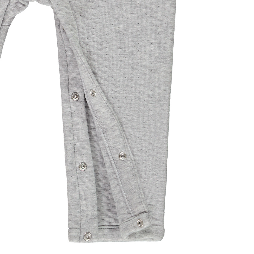 Combinaison longue en double jersey print et broderies petit ours pour bébé garçon Main Combinaison longue en double jersey print et broderies petit ours pour bébé garçon