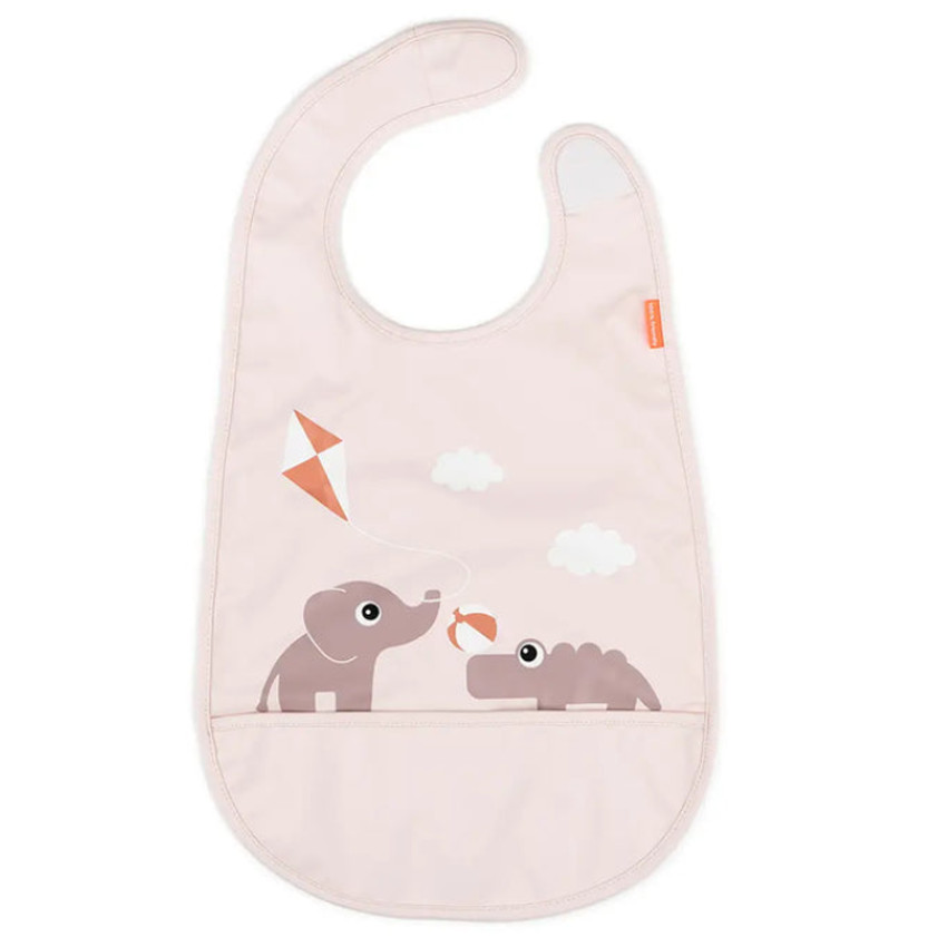 Babero cierre velcro Playground rosa 