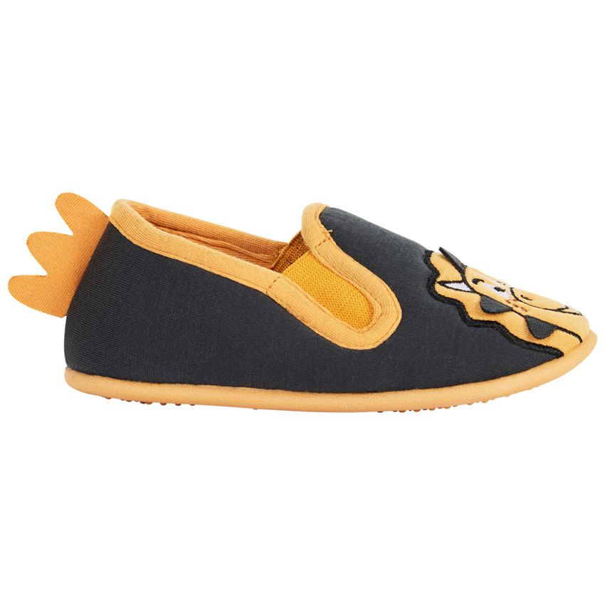 Chaussons bas bicolores dinosaure pour gar on
