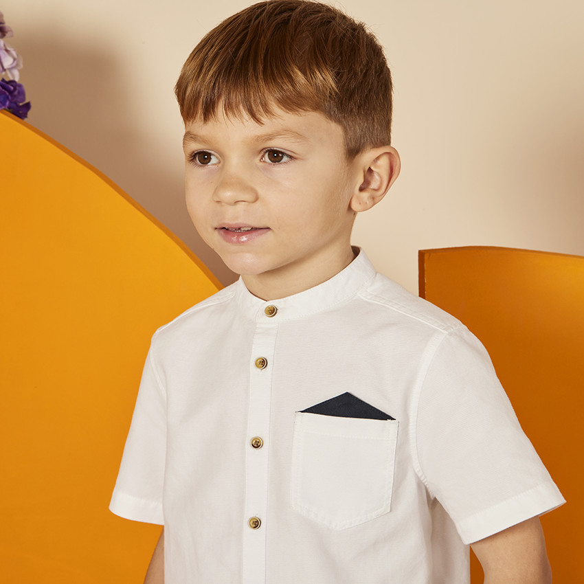 Camisa de manga corta con pañuelo para niño 