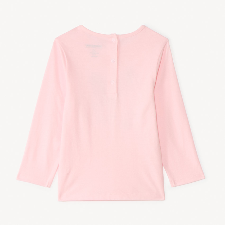Conjunto de pijama largo de jersey estampado para niña. 