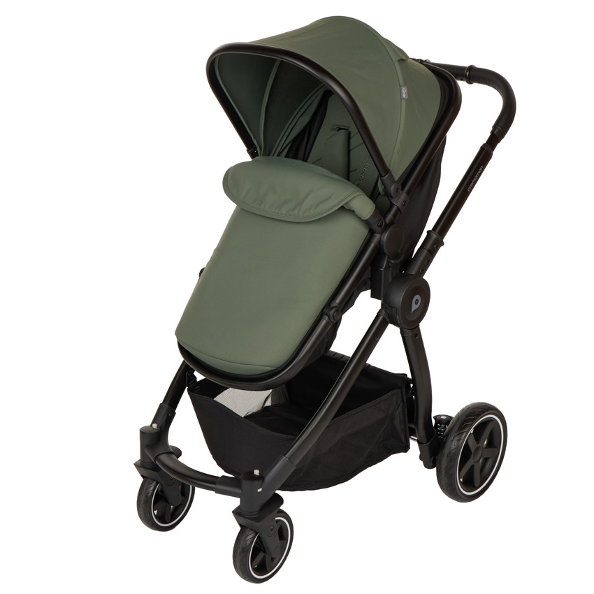 Carrito trio combinado Sienna y asiento de coche i-Prim kaki negro 