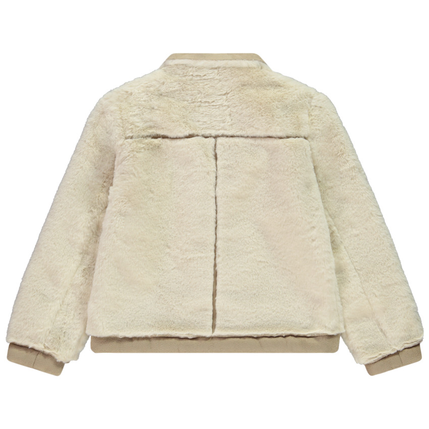 Chaqueta de peluche sintético de niña 