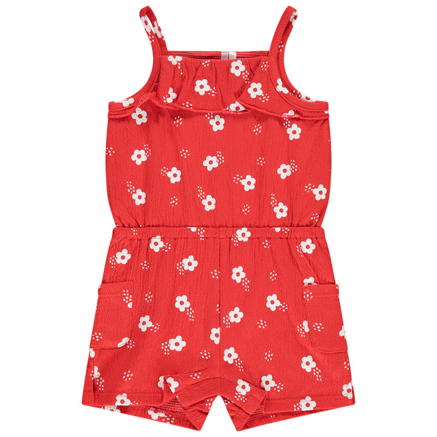 Combinaison corta estampado flores para bebé niña 