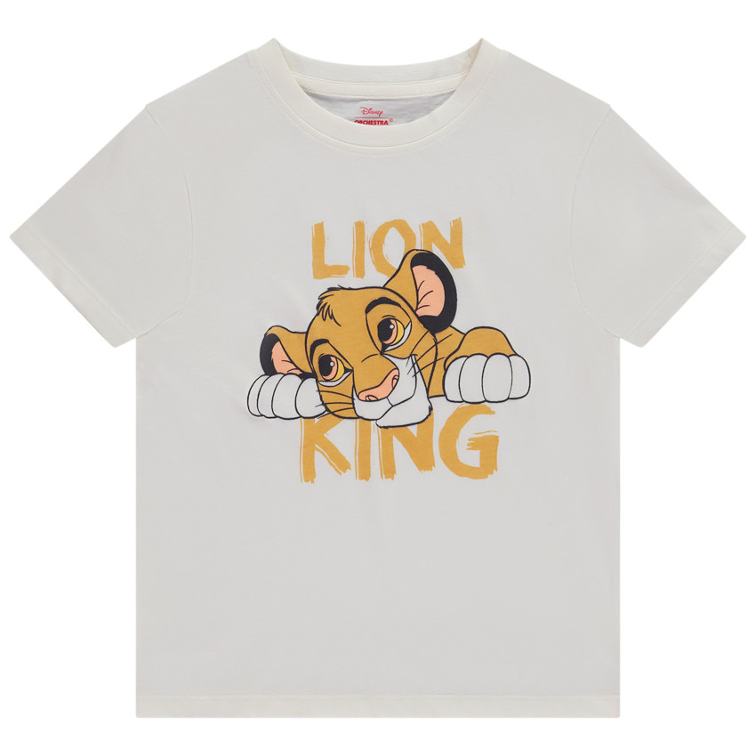Camiseta de manga corta estampada El Rey León Disney para niño 