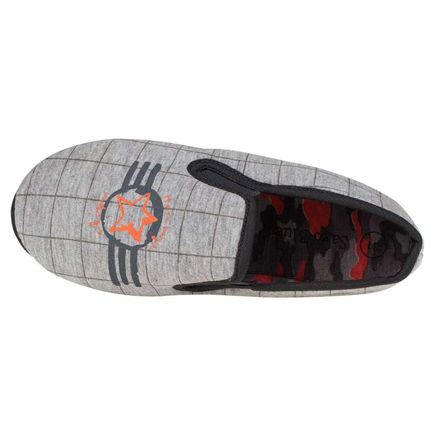 Zapatillas bajas de tejido de punto con estampado 