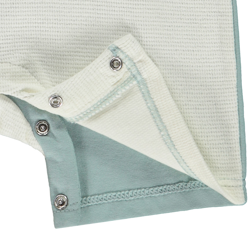 Combinaison de manga corta bordada de hipopótamo + orejas 3D para bebé niño 