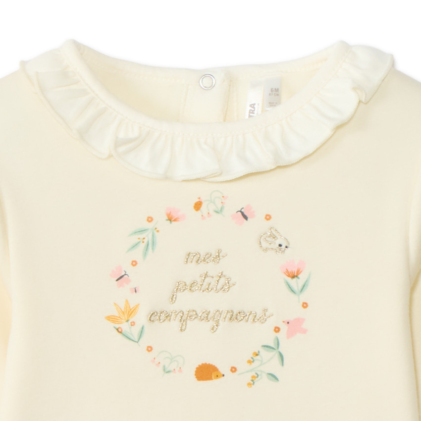 Ensemble jogging évolutif en contrecollé pour bébé fille 