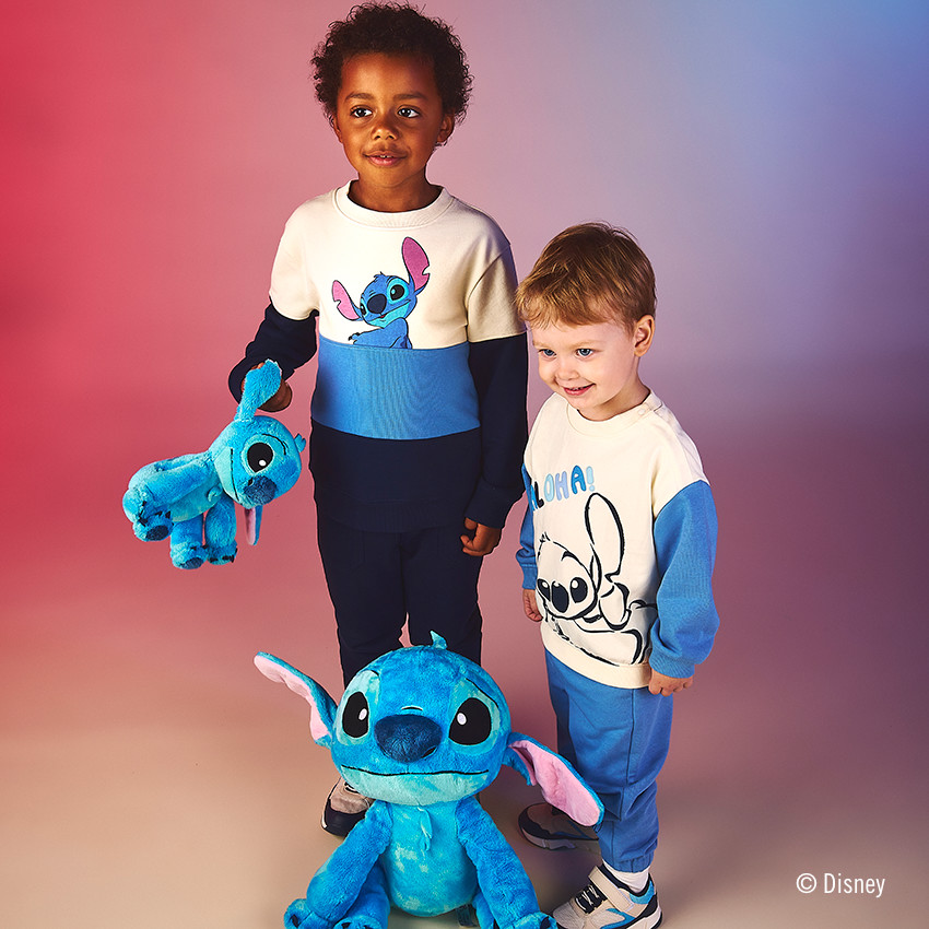 Conjunto sudadera y jogging Stitch Disney para bebé niño 