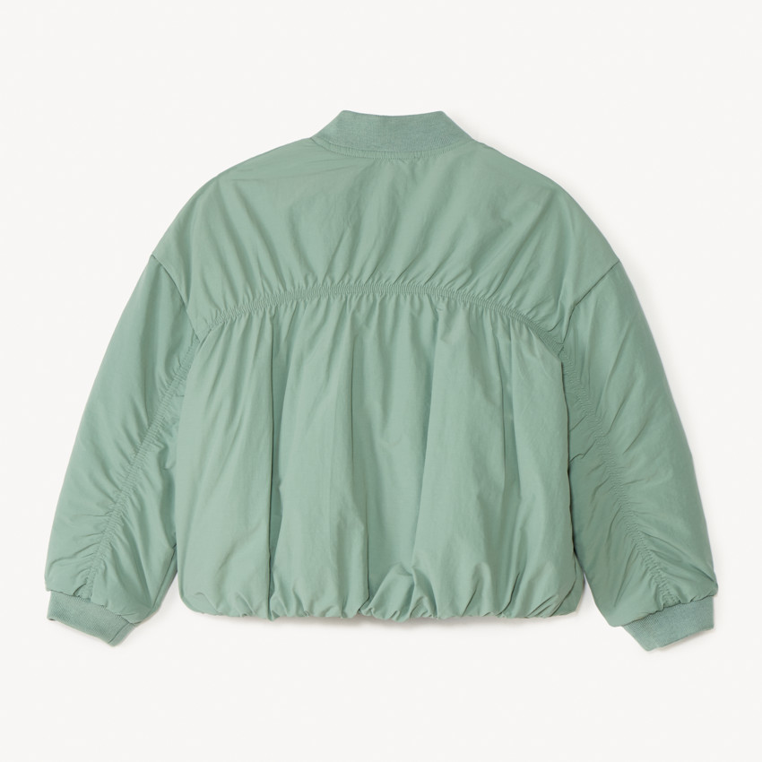 Chaqueta bomber de tela arrugada para niña 