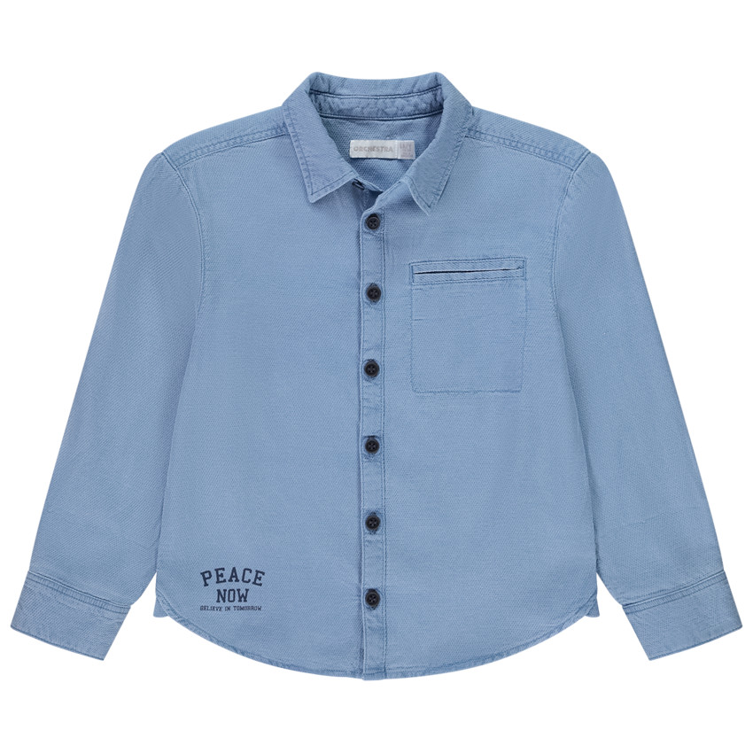 Camisa de manga larga estampada para niño 