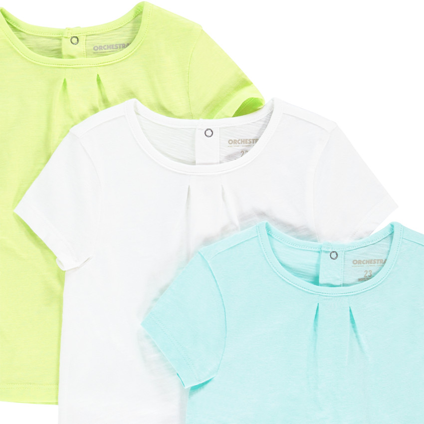 Pack 3 camisetas manga corta 