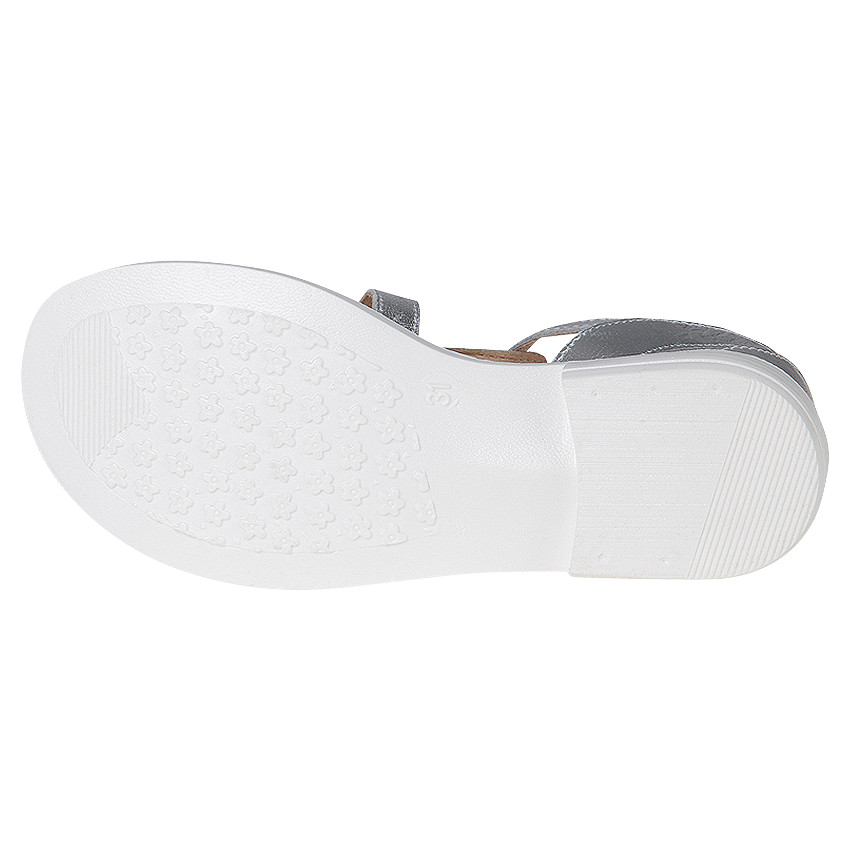 Nu-pieds en cuir style spartiates 