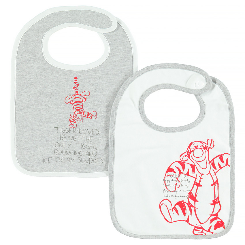 Lot de 2 bavoirs Disney print Tigrou   Additional Lot de 2 bavoirs Disney print Tigrou