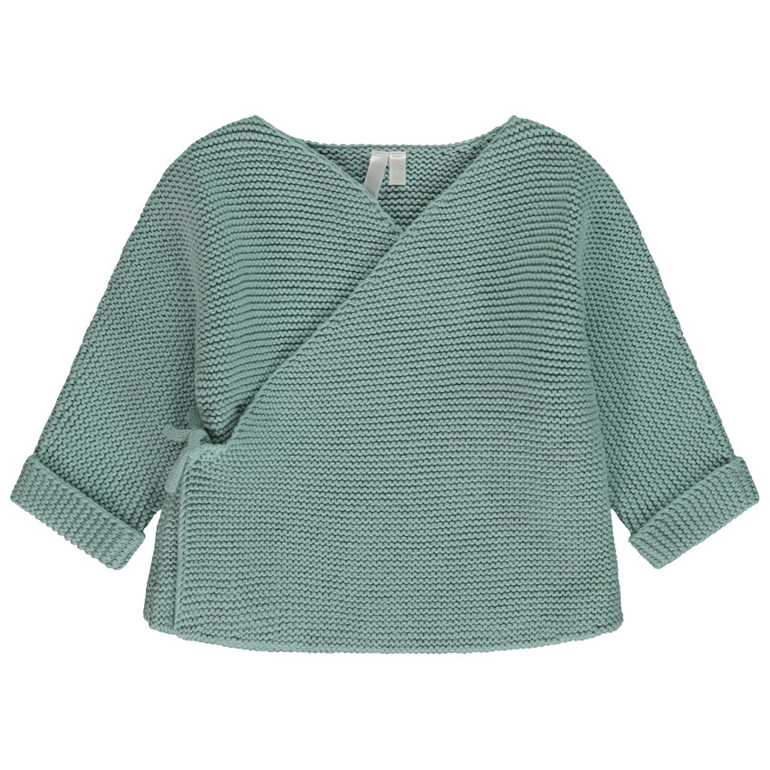 Chaqueta de punto efecto cruzado para bebé  Additional Chaqueta de punto efecto cruzado para bebé