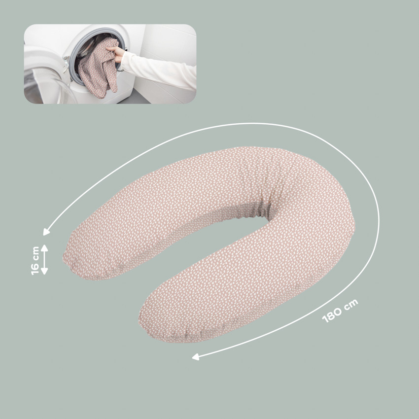 Coussin d'allaitement Buddy Cloudy Rose 