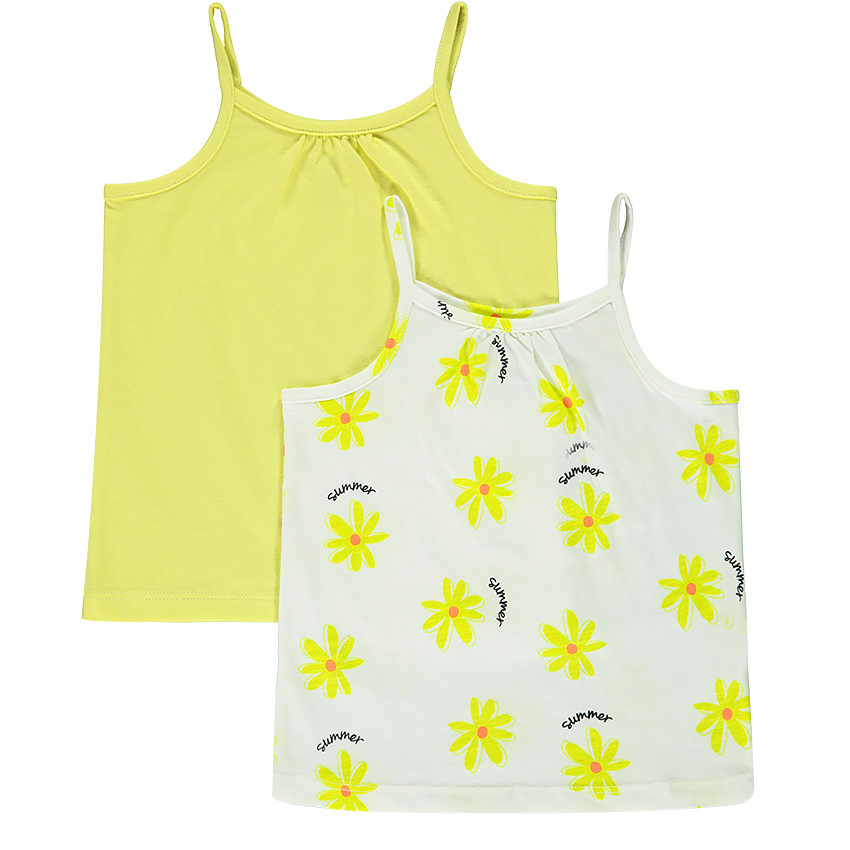 Lote de 5 camisetas sin mangas de colores para bebé niña 