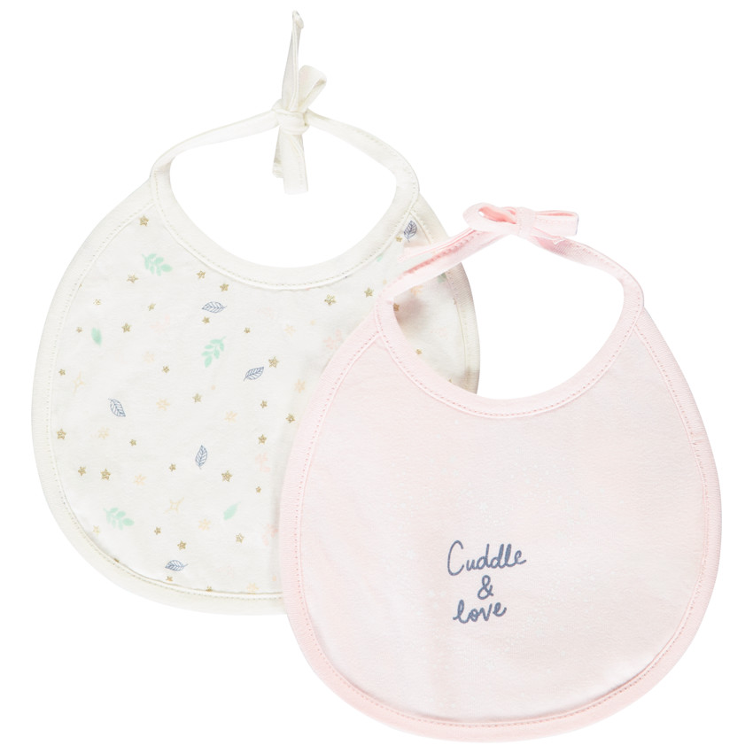 Pack de 2 baberos de punto de jersey Little Deer  Additional Pack de 2 baberos de punto de jersey Little Deer