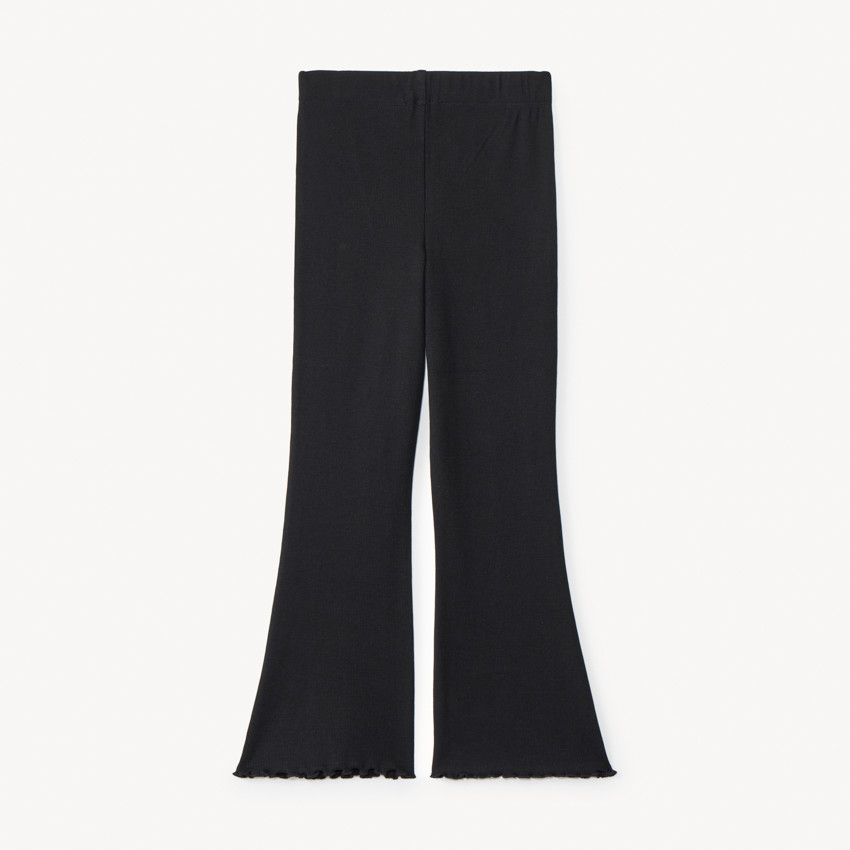 Legging côtelé et évasé finition ondulée pour fille 