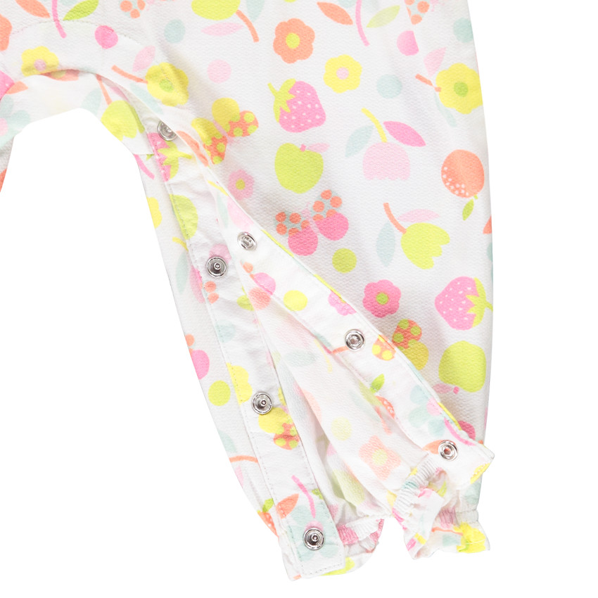 Combinaison larga estampada de frutas para niña bebé 