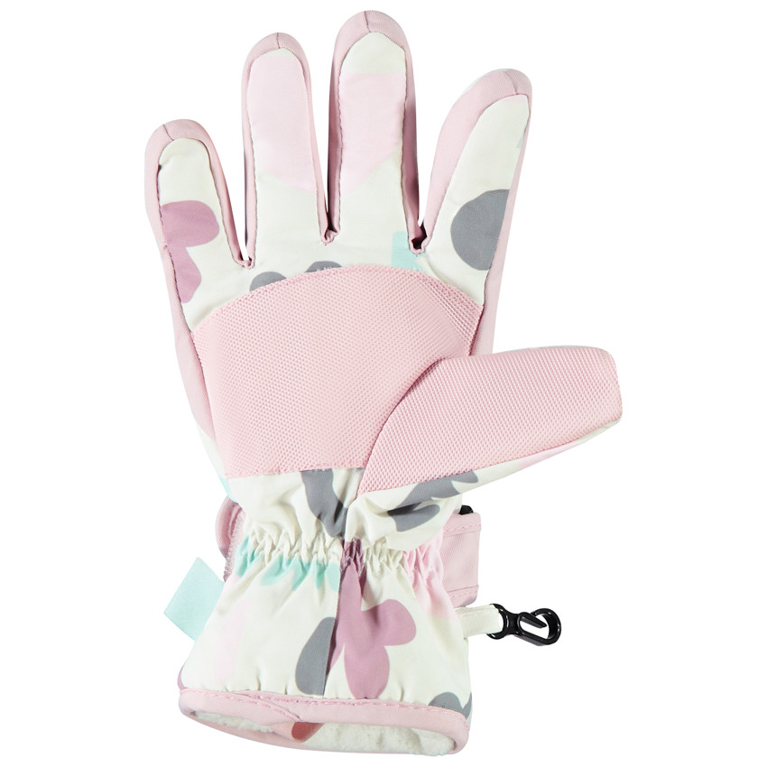 Paire de gants de ski imprimé arty pour fille 
