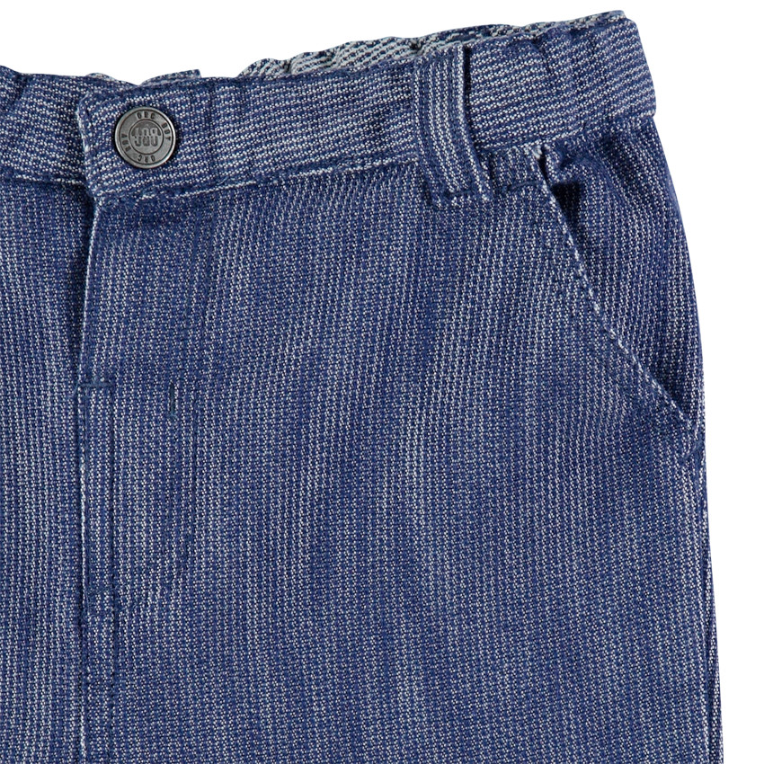 Pantalón de punto jaspeado con vaquero con bolsillos  Additional Pantalón de punto jaspeado con vaquero con bolsillos