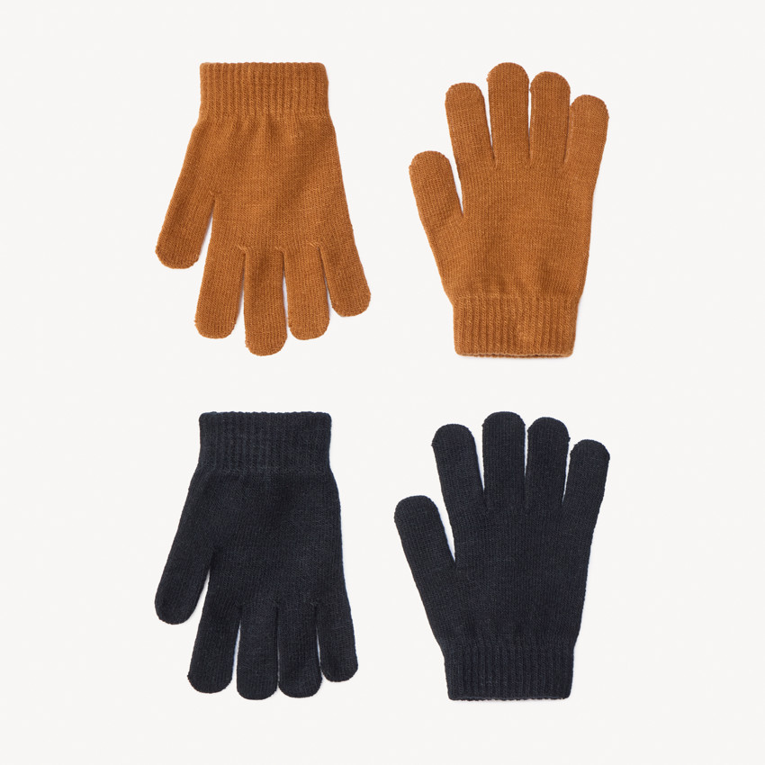 Pack de 2 pares de guantes mágicos de punto para niño 