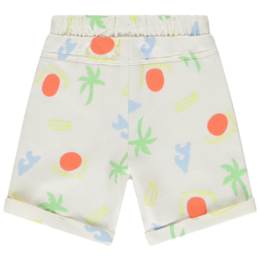 Lote de 2 bermudas de felpa con diseño para bebé niño 