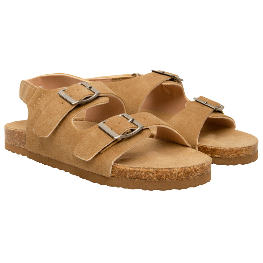 Sandalias velcro de doble hebilla para niño 