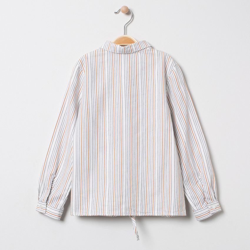 Camisa de manga larga con raya   Additional Camisa de manga larga con raya