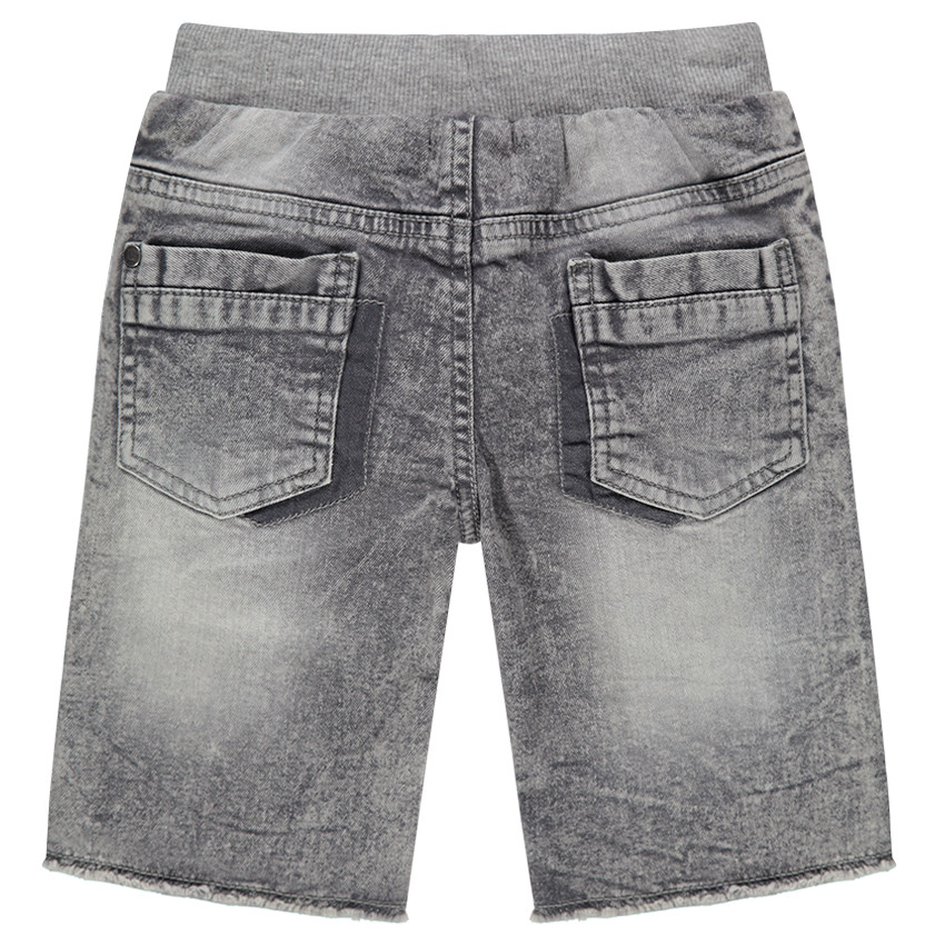 Bermudas vaqueras de efecto desgastado con parche y rotos  Additional Bermudas vaqueras de efecto desgastado con parche y rotos