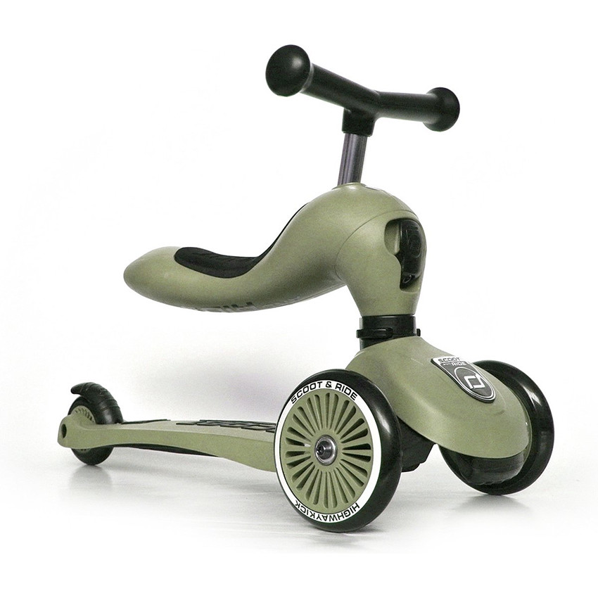 Highwaykick 1 Push & Go de Scoot & Ride en color Olive 