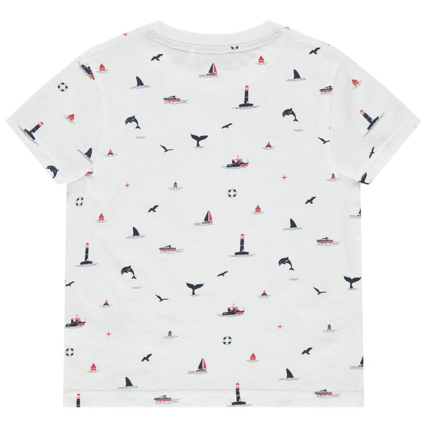 Camiseta de manga corta de algodón orgánico con estampado all over  Additional Camiseta de manga corta de algodón orgánico con estampado all over