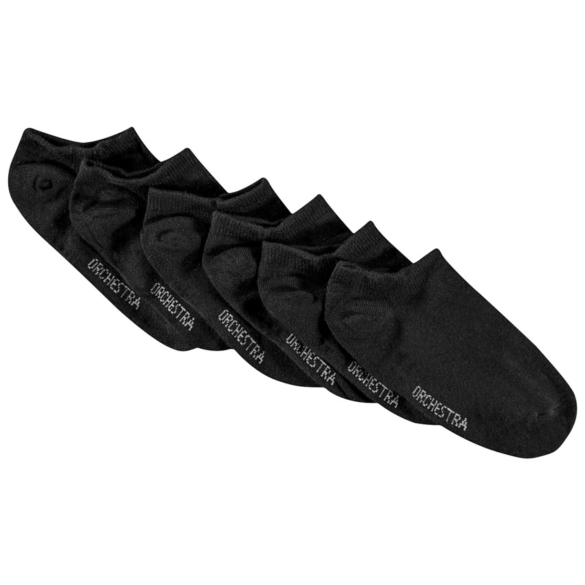 Pack de 6 pares de calcetines cortos negros para niña  Additional Pack de 6 pares de calcetines cortos negros para niña