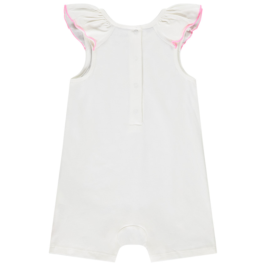 Pelele con volantes y estampado de jungla para bebé niña 