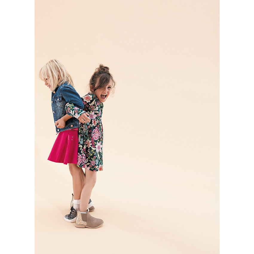 Zapatillas brillantes con cordones de satén del 24 al 27 