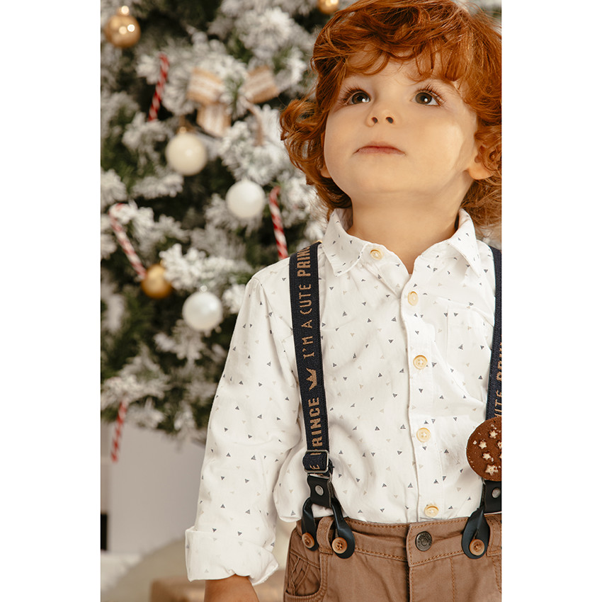 Camisa de manga larga con triangulos all-over 