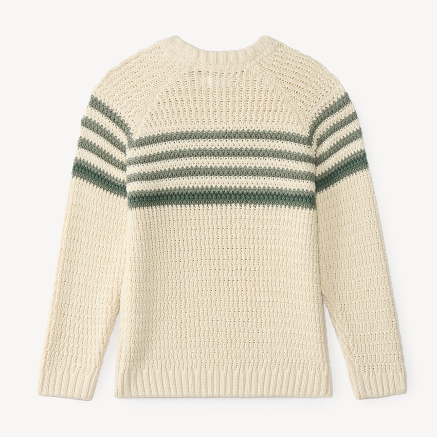 Pull tricot garçon à rayures 