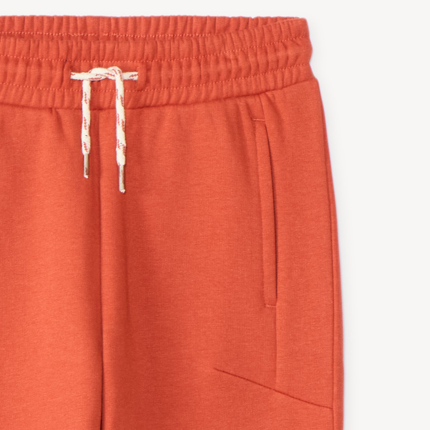 Pantalón de chándal de felpa liso para niño 