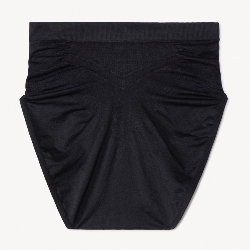 Pantalones de embarazo de tiro alto sin costuras en microfibra 